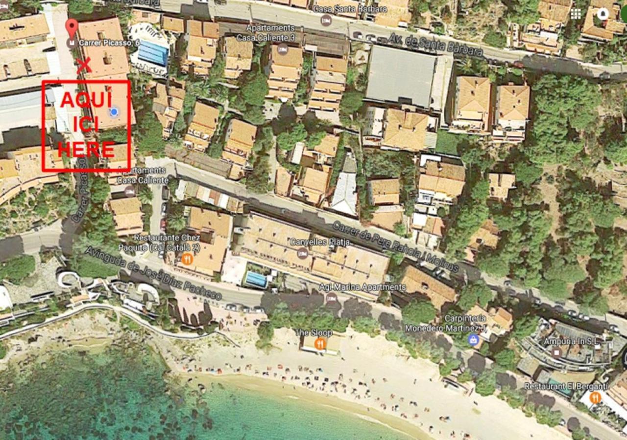 Apartamento para FAMILIAS a 50 metros de la playa Rosas Exterior foto